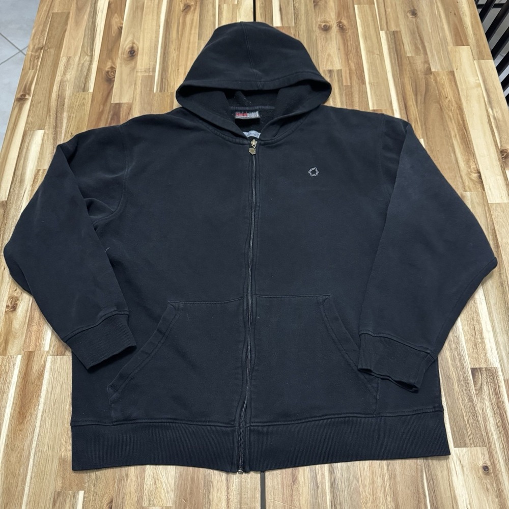 Southpole Hoodie Mens‎ XL Black Full Zip Fleece Y2K Grunge Streetwear Skating